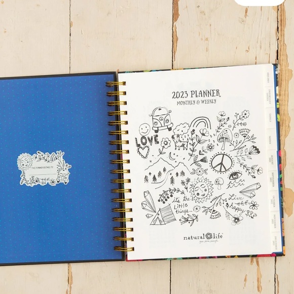 LAST 1 - NEW 2023 planner spread kindness like wildflowers - Picture 4 of 11